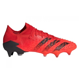 Botas de fútbol adidas Predator Freak.1 Low Sg M FY6267 rojo, negro rojo