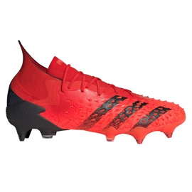 Botas de fútbol adidas Predator Freak.1 Sg M FY6269 negro rojo naranjas y tintos