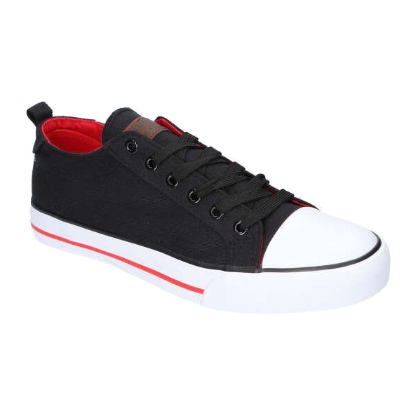 Zapatos deportivos negros American Club LH26 / 21 rojo