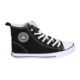 American Club LH01/22 zapatillas altas atadas negras negro
