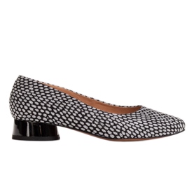 Marco Shoes Bailarinas con estampados en blanco y negro