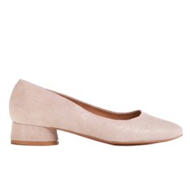 Marco Shoes Bailarinas beige con adornos florales