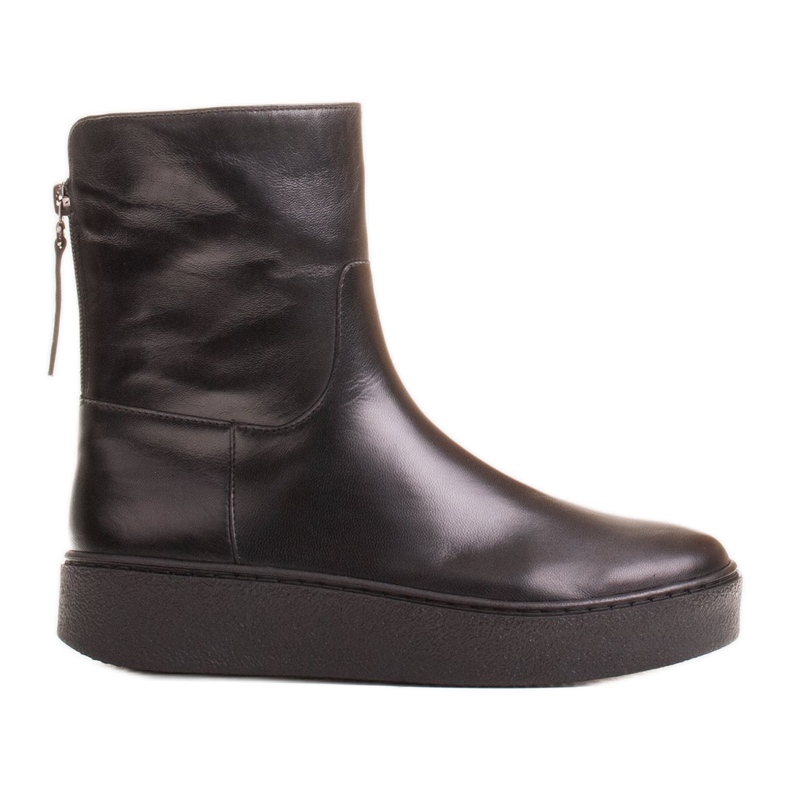 Marco Shoes Botines deportivos aislados con dobladillo inferior negro Marco Shoes Botines deportivos aislados con dobladillo inferior negro