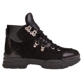 Marco Shoes Botas deportivas de mujer con un ligero aislamiento otoño-invierno. negro