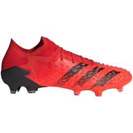 Botas de fútbol adidas Predator Freak.1 Ll Fg M FY6266 rojo naranjas y rojos