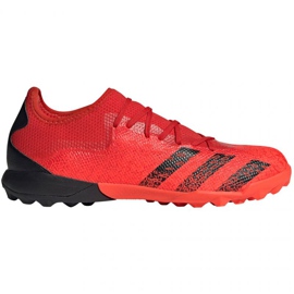 Botas de fútbol adidas Predator Freak.3 L Tf M FY6291 multicolor naranjas y rojos
