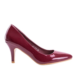 Zapatos de salón granate con tacón de aguja Faith rojo Zapatos de salón granate con tacón de aguja Faith rojo