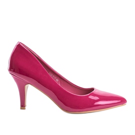 Zapatos de tacón rosa oscuro con tacón de aguja Faith