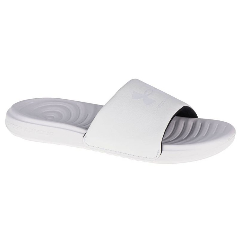 Chanclas Under Armour Ansa Fixed Slides 3023772-101 blanco