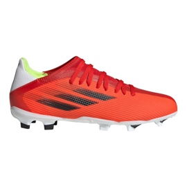 Botas de fútbol adidas X Speedflow.3 Fg Jr FY3304 multicolor naranjas y rojos