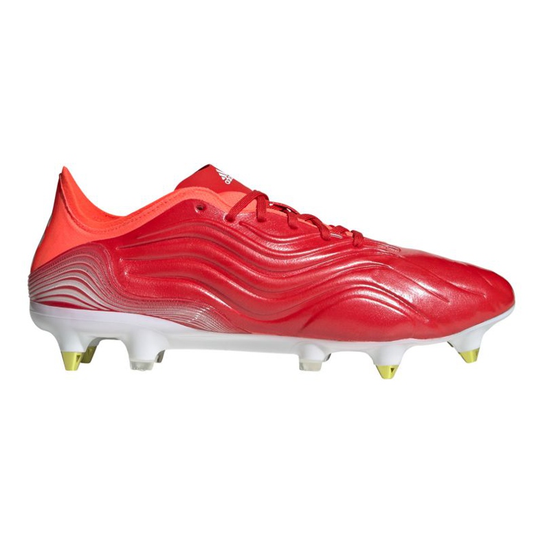 Botas de fútbol adidas Copa Sense.1 Sg M FY6201 rojo naranjas y tintos