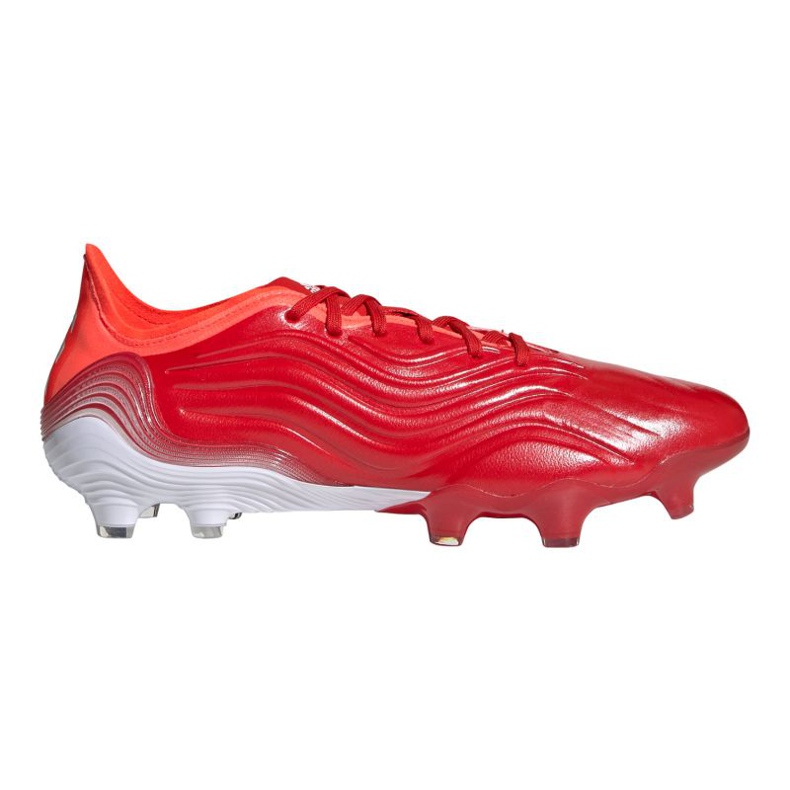 Botas de fútbol adidas Copa Sense.1 Fg M FY6209 rojo naranjas y tintos