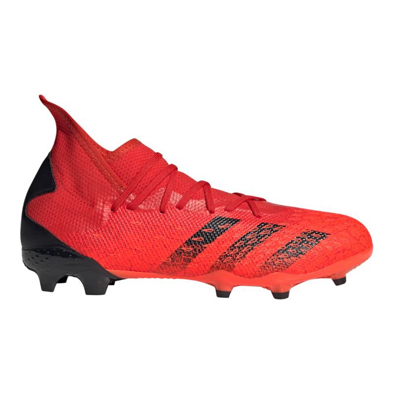 Botas de fútbol adidas Predator Freak.3 Fg M FY6279 rojo naranjas y tintos