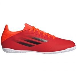 Botas de fútbol Adidas X Speedflow.4 In M FY3346 rojo naranjas y tintos