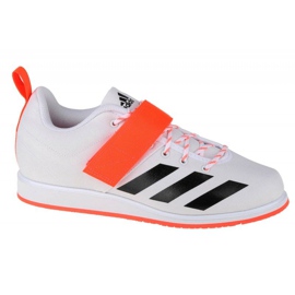 Zapatillas Adidas Powerlift 4 M GZ2865 blanco negro naranja