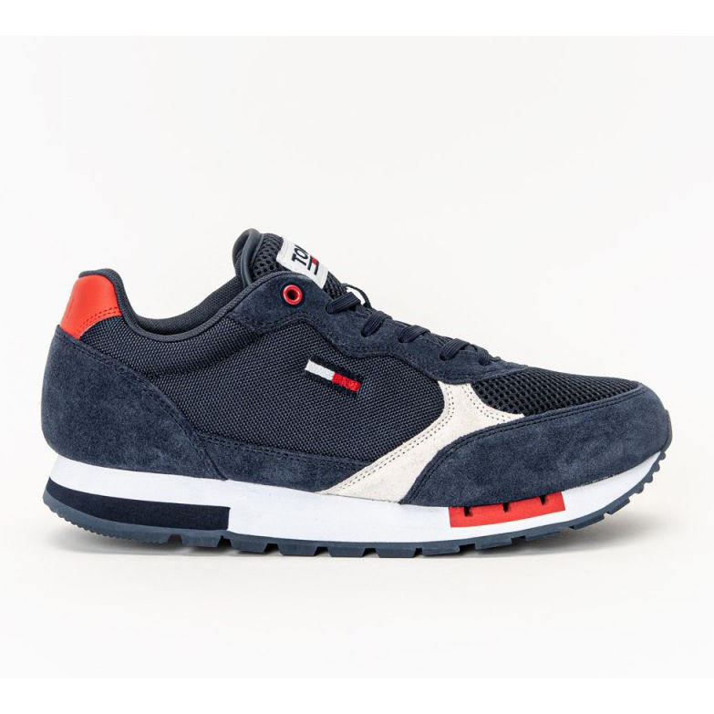 Zapatos Tommy Hilfiger Jeans Retro Runner Mix M EM0EM00699-C87 blanco azul marino Zapatos Tommy Hilfiger Jeans Retro Runner Mix M EM0EM00699-C87 blanco azul marino