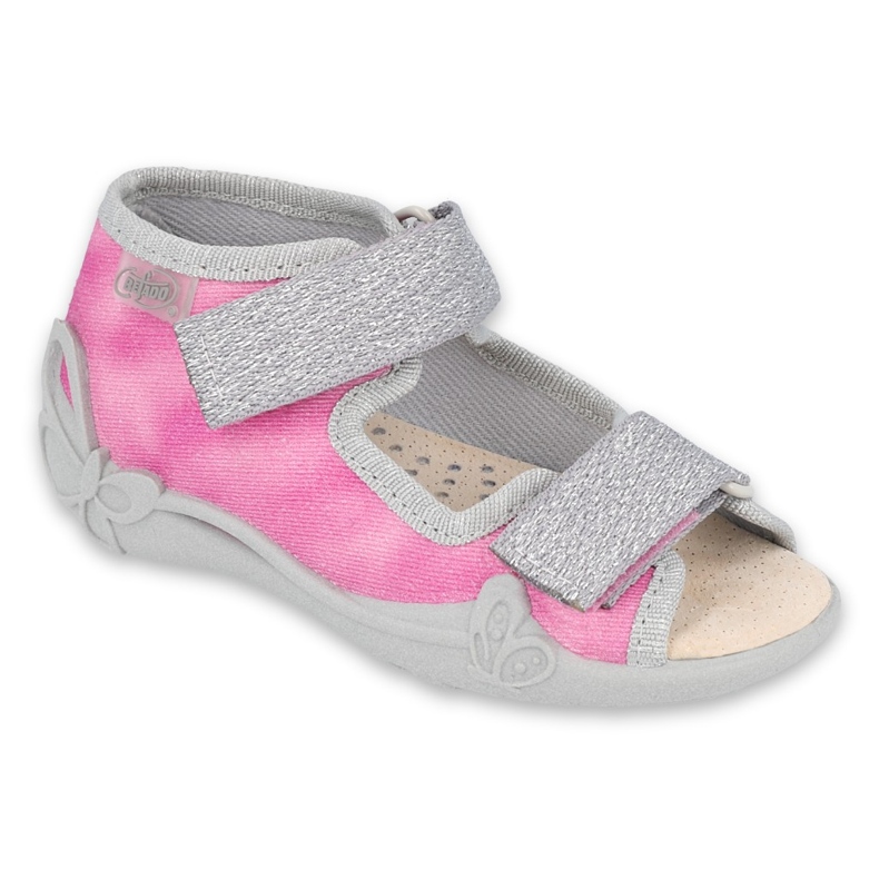 Calzado infantil befado 342P033 rosado plata