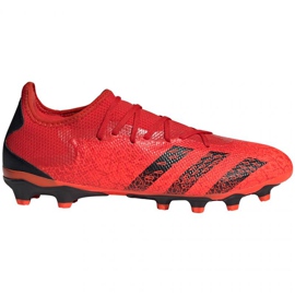 Botas de fútbol adidas Predator Freak.3 Mg LM GZ2824 multicolor naranjas y rojos