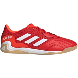 Botas de fútbol Adidas Copa Sense.3 In Sala M FY6192 rojo naranjas y rojos