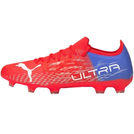 Botas de fútbol Puma Ultra 3.3 Fg Ag M 106523 01 rojo naranjas y rojos