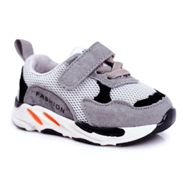 Apawwa Zapatillas Deportivas Infantiles con Velcro, Gris