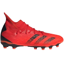 Botas de fútbol adidas Predator Freak.3 Mg M FY6303 multicolor naranjas y rojos