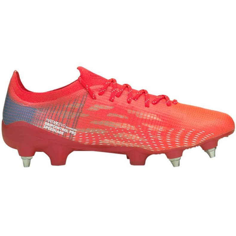 Botas de fútbol Puma Ultra 1.3 MxSG M 106513 01 rojo naranjas y tintos Botas de fútbol Puma Ultra 1.3 MxSG M 106513 01 rojo naranjas y tintos