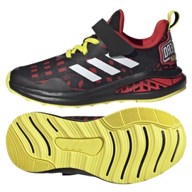 Zapatillas Adidas FortaRun Superhero C Jr H67853 negro rojo amarillo