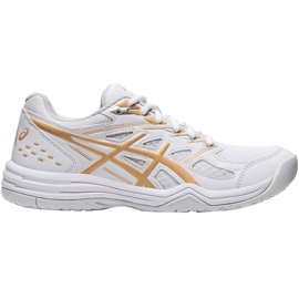 Zapatillas de voleibol Asics Upcourt 4 W 1072A055 103 oro blanco blanco Zapatillas de voleibol Asics Upcourt 4 W 1072A055 103 oro blanco blanco
