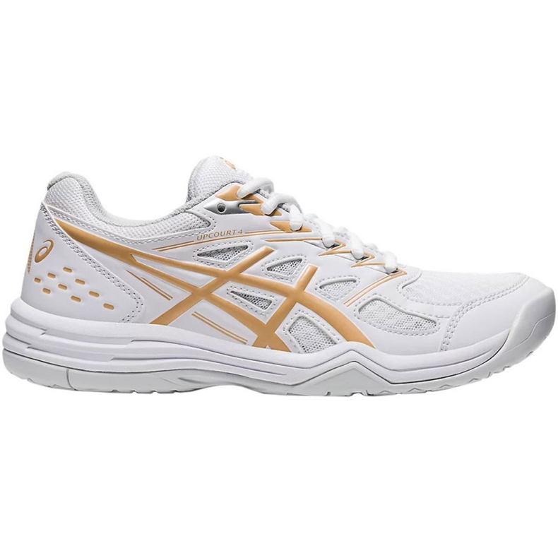 Zapatillas de voleibol Asics Upcourt 4 W 1072A055 103 oro blanco blanco