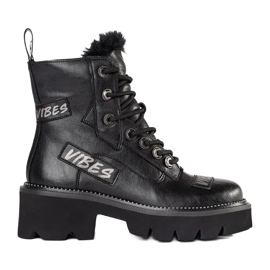 ARTIKER Botas de cuero Vibes negro