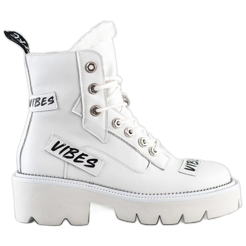 ARTIKER Botas de cuero Vibes blanco