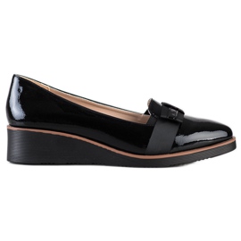 W. Potocki Zapatos con cinta decorativa negro