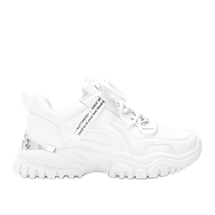 Zapatillas blancas con suela gruesa Zooey blanco
