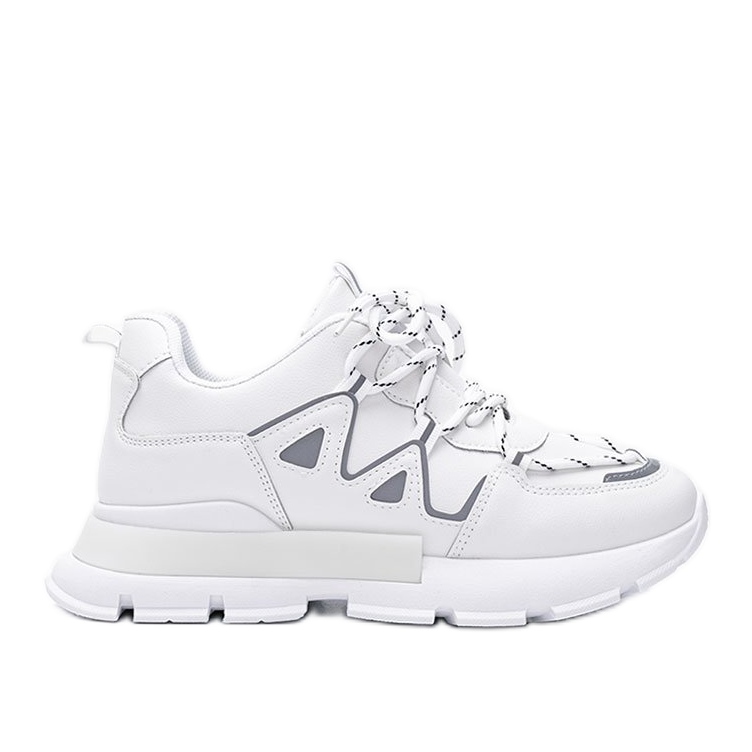 Zapatillas blancas con inserciones reflectantes Filua blanco Zapatillas blancas con inserciones reflectantes Filua blanco