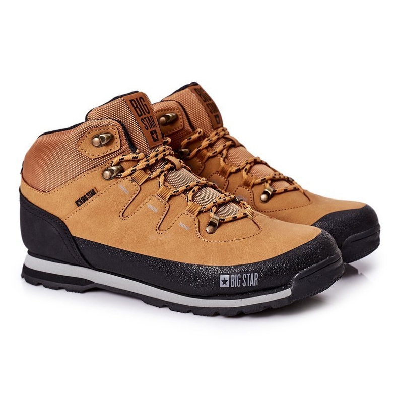 Zapatos cálidos de trekking para hombre Big Star EE174438 Camel marrón