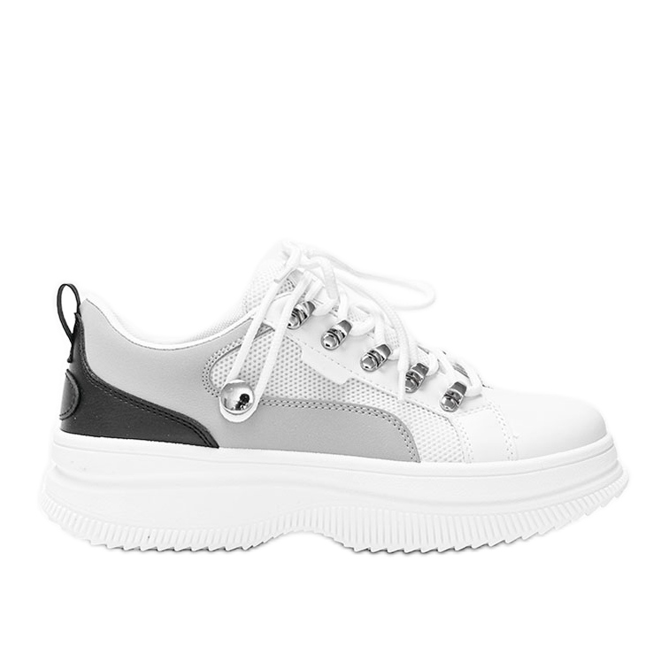 Zapatillas blancas sobre suela alta Tifel blanco