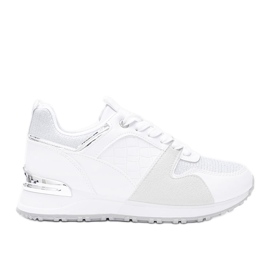 Deportivas blancas con accesorios Yoisya plateados blanco Deportivas blancas con accesorios Yoisya plateados blanco