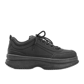 Zapatillas negras con acabado mate Andreia negro Zapatillas negras con acabado mate Andreia negro
