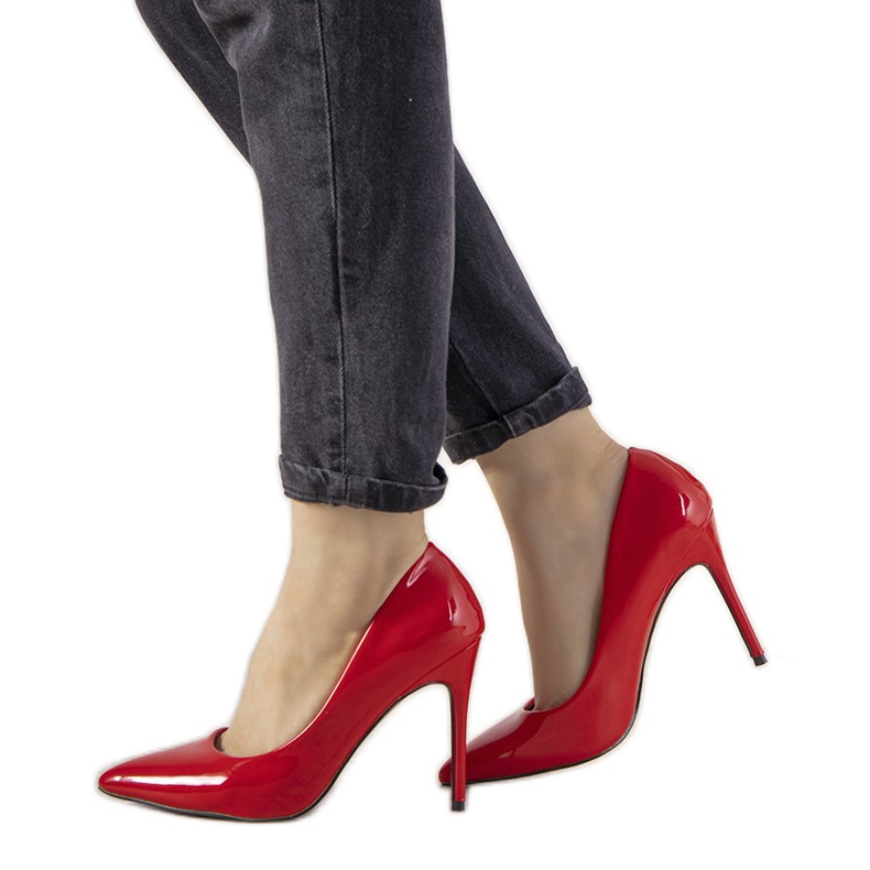 Tacones Ibiza lacados en rojo