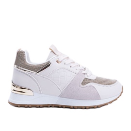 Deportivas beige con accesorios Yoisya dorados
