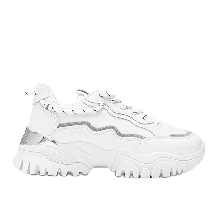 Zapatillas blancas sobre suela gruesa Desiare blanco