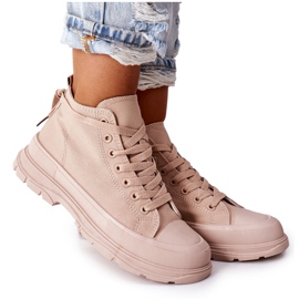 FJ1 Zapatillas altas Trissy beige con suela grande FJ1 Zapatillas altas Trissy beige con suela grande
