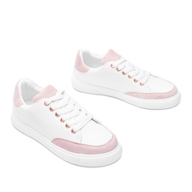 Zapatillas Brighton en blanco y rosa