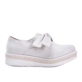 Zapatos beige con suela gruesa Sindri