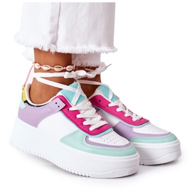 Zapatillas Deportivas Zapatillas En La Plataforma Blanco-Violeta Freedom multicolor