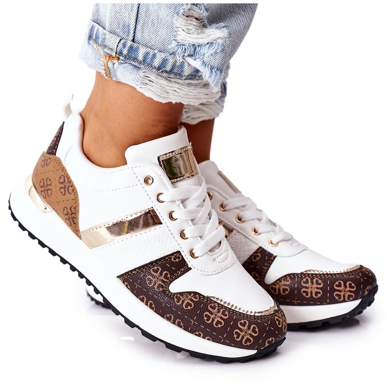 Zapatos Deportivos Zapatillas Blanco Siguiente marrón