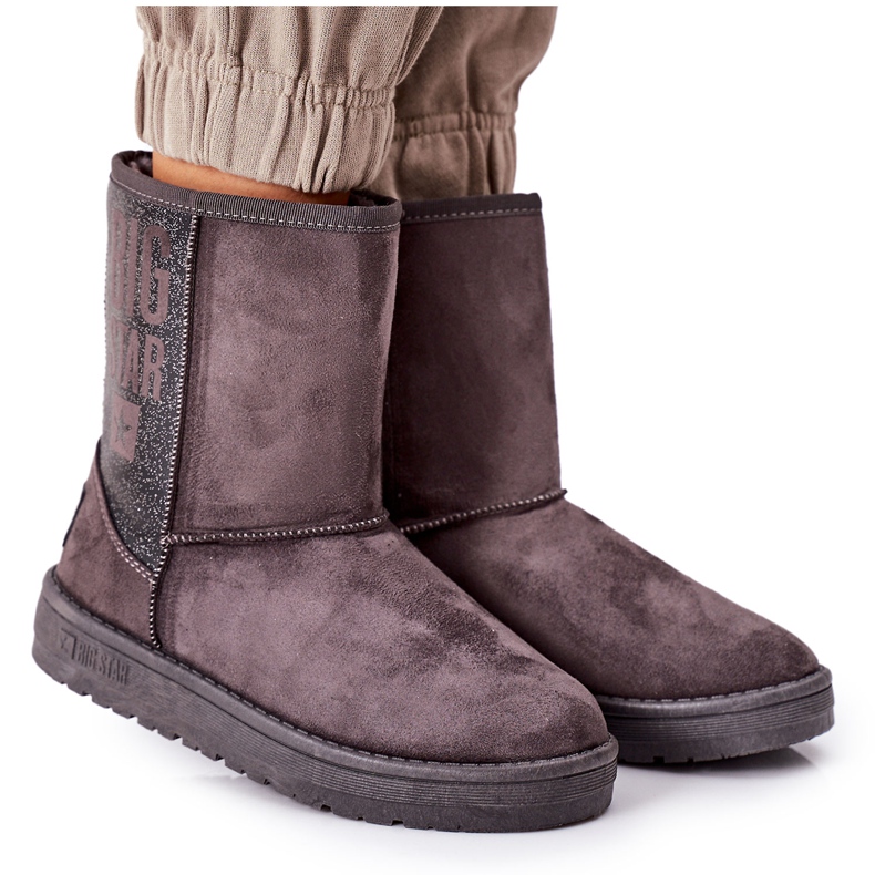 Botas de nieve Big Star EE274417 Szare gris
