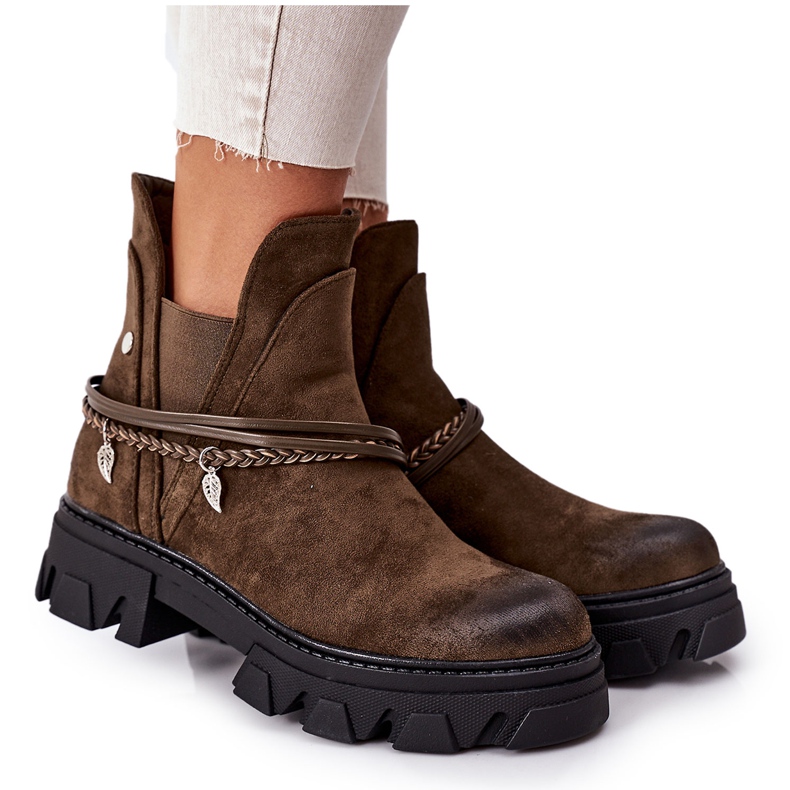 PS1 Botas cálidas Botas Jodhpur Verde oscuro Buena idea PS1 Botas cálidas Botas Jodhpur Verde oscuro Buena idea