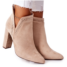 PS1 Botas cálidas en una barra beige Sally